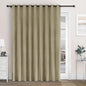 Macochico 120" Wx84 L 100% Blackout Chenille Curtains for Sliding Door Living Room Bedroom, Luxury Drapery for Hotel Home Theater, Soil Brown Thermal Window Treatments with Tieback, Grommet, 1 Panel