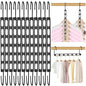 12 Pack Space Saving Hangers for Clothes, Collapsible Metal Hangers Organizer, Clothes Space Savers, Closet Organizers and Storage, Dorm Room Essentials, Black