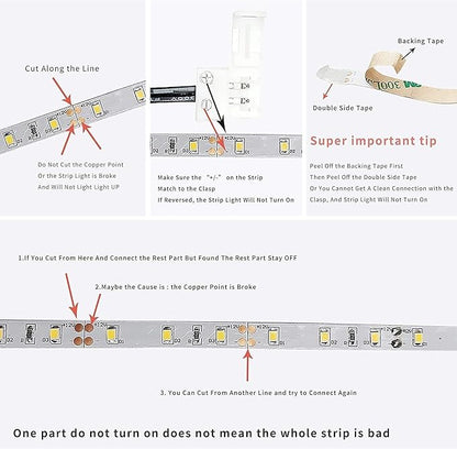 Sensky 19.7ft/6m Motion Activated LED Strip Light Kit with FCC Listed Adapter for Gun Safe, Under Cabinet, Under Bed, Pantry, Kitchen, Stairway, Closet Lighting (White 6000-6500K)