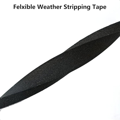 Weather Stripping Door Seal Strip, Strong Adhesive, Weatherproof, Reduce Noise, Gap Filler, Foam Insulation Tape for Doors and Windows (1/2 in x 1/4 in x 26 Ft)