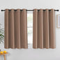 NICETOWN Insulated Blackout Curtain and Drape - Microfiber Energy Saving Thermal Insulated Solid Grommet Blackout Drapery for Kitchen (Single Panel, 52 inches by 54 inches, Cappuccino)