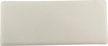 HomePop Large Storage Bench with Nailhead Trim - Cream
