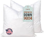 Pillowflex Synthetic Down Alternative Pillow Inserts for Shams - Comfy Pillows for Sleeping, Perfect & Best for Sleeping, Handmade Down Alternative Throw Pillow Inserts - (14x14 Set of 2)