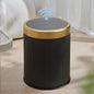 URALFA 3.7 Gallon Motion Sensor Bathroom Trash Can with Lid，Automatic Waterproof Touchless Garbage Can, Smart Plastic Trash Bins Suitable for Toilet, Office, Bedroom, Kitchen (Dark Grey)
