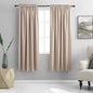DONREN Warm Taupe Living Room Curtain Panels,Energy Saving Thermal Insulated Room Darkening Drapes/Draperies (1 Pair,52 by 72 inch Length)