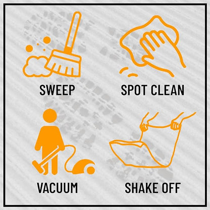 Ottomanson 3'11" x 39' Hallway Runner with Scraper Pile - Extra Durable Non-Slip Rug Mat for Indoor & Outdoor Use - Ideal for Kitchen, Entryway & Garage - High-Traffic Carpet, Black