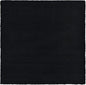 Unique Loom Solid Shag Collection Area Rug (8' Square, Jet Black)
