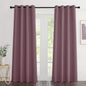 NICETOWN Dry Rose Blackout Curtains 84 inch Length 2 Panels, Grommet Thermal Insulated Window Treatments Light & Sound Reducing Drapes for Living Room/Bedroom, W46 x L84