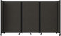 Versare Room Divider 360 Portable Wall Partition | Folding Panels | Large Freestanding Divider | Locking Wheels | Temporary Room Separator