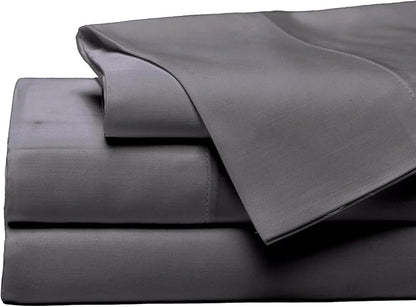 Cozy Earth Luxury Bed Sheet Set - 100% Viscose from Bamboo Fabric, Ultra-Soft & Breathable, Fits Regular & Deep Pocket Mattresses up to 20" - 4 Pieces King Sheet Set Charcoal Grey