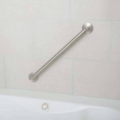 Amazon Basics Bathroom Handicap Safety Grab Bar, 36 Inch Length, 1.25 Inch Diameter, Holds up to 500LBs, ADA Compliant, Stainless Steel