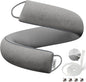 fowong Weighted Under Door Noise Stopper 48 Inch, Extra Long Draft Stopper for Bottom of Door Soundproof Noise Guard, Gray