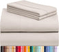 LuxClub 4 PC Sheet Set Bed Sheets Deep Pockets 16" Eco Friendly Wrinkle Free Cooling Machine Washable Hotel Bedding Silky Soft - Linen Full