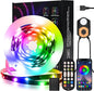 Motion Sensor LED Light Strip Indoor 9.84ft/3M, Under Bed Lights RGB Color Changing | Music Sync | App & Remote Control | USB 5V Dimmable | Night Lights for Bedroom, Stair, Cabinet Decor Decor