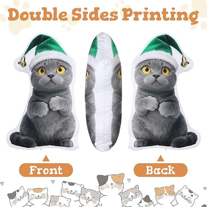 Custom4U Custom Pet Pillow with Picture Personalized Photo Dog Cat Full Body Shaped Pillow Gifts for Birthday Thanksgiving Christmas (14inches)