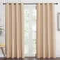 NICETOWN Room Darkening Biscotti Beige Curtain - Modern Design Light Reducing & Privacy Protection Short Window Drape/Drapery for Kid's Adult Room, 52x84 inches, 1 Piece,
