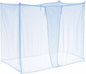 4 Corners Mosquito Net for Mosquiteros para Camas Bed Canopies Netting Bed Drapes Rectangular Mosquito Mesh for Camping Home Outdoor Travel (Blue,L75 X W47 X H59 Inch,1 Opening)
