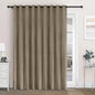 Macochico Extra Wide 100% Blackout Chenille Curtains 100" Wx102 L Thermal Curtains for Sliding Door Room Divider Living Room Bedroom Hotel Palm Blackout Curtains Grommet with Tieback 1 Panel