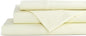 Linen Home 100% Cotton Percale Sheets Full Size, Cream, Deep Pocket, 4 Pieces Set - 1 Flat, 1 Deep Pocket Fitted Sheet and 2 Pillowcases, Crisp Cool and Strong Bed Linen
