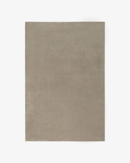 Hand-Tufted Wool Rectangle Area Rug – Soft Premium Wool Carpet for Living Room, Bedroom & Home Décor – 6X8 ft| Warm Grey – Durable, Non-Slip Backing, Handcrafted Rug