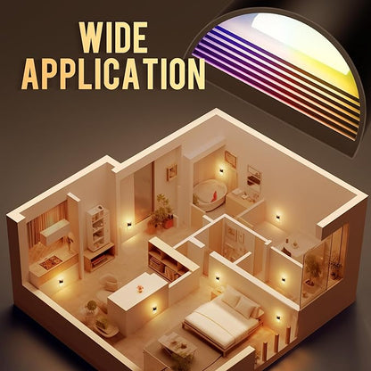 DORESshop LED Night Light[2 Pack], RGB Night Lights Plug into Wall, 3 Level Brightness Adjustable Plug in Night Light, Dusk to Dawn Sensor, Nightlights for Adults, Bedroom, Bathroom, Hallway