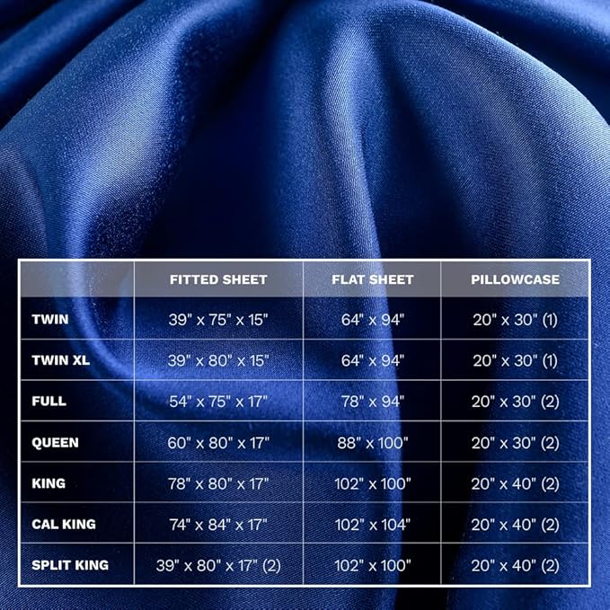 LUXOME 100% Rayon (Viscose) from Bamboo Pillowcase Set (Standard/Queen) | 400 Thread Count | Moisture-Wicking | Envelope Closure | Sapphire