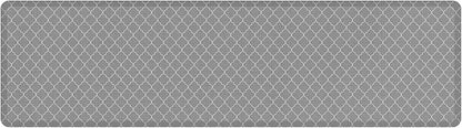 GelPro Anti-Fatigue Designer Comfort Kitchen Floor Mat, 30x108, Trellis Grey Stain Resistant Surface with 3/4” Thick Ergo-Foam Core for Health and Wellness