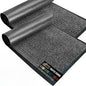 GORILLA GRIP Waterproof Traffic Guard Door Mat, 2 Pack Heavy Duty Entryway Mats, Strong Rubber Back Commercial Rugs for Office Hallway, Garage Floor and Home, Low Profile Carpet, 35x23, Light Gray