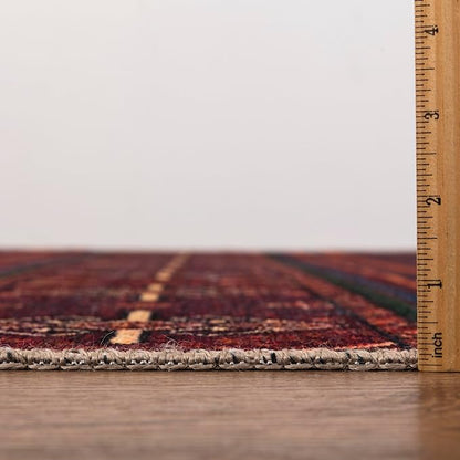 Keen Home Design 3x5 Rug - Machine Washable Entry Rug with Non-Slip Backing, Ideal for Enteryway, Kitchen, Bathroom, Laundry Room - Vintage, Easy Clean, Durable, Low Pile Rug - (3' x 5')