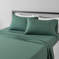 Amazon Basics Lightweight Super Soft, Wrinkle-Free Easy Care Breathable Microfiber 4-Piece Bed Sheet Set with 14-Inch Deep Pockets, Full, Emerald Green, Solid