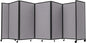 Versare Room Divider 360 Portable Wall Partition | Folding Panels | Large Freestanding Divider | Locking Wheels | Temporary Room Separator