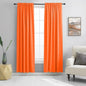 2Panels Vibrant Orange Blackout Thermal Insulated Curtains for Bedroom,Hallowmas Pumpkin Orange Curtains 80 Inch Length for Closet Door Doorway Curtain Panels,52" Wide x 80" Long