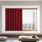 NICETOWN Blackout Curtain 72 inches Long, Grommet Privacy Window Treatment Thermal Insulated Room Darkening Sliding Glass Door Drape for Bedroom, 1 Panel, W100 x L72, Burgundy Red