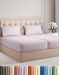 Split King Size 5 Piece Sheet Set - Comfy Breathable & Cooling Bed Sheets Set - Hotel Luxury Bedding for Women, Men, Kids, Teens, Boys & Girls - Deep Pockets, Soft, Wrinkle Free - Oeko-Tex - Light Lav
