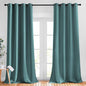 NICETOWN Patio Glass Door Panels - (52 inches Wide x 108 inches Long, Sea Teal, 1 Pair) Blackout Curtains for Bedroom/Living Room, Privacy Panel Drapes for Dining Room & Guest Room