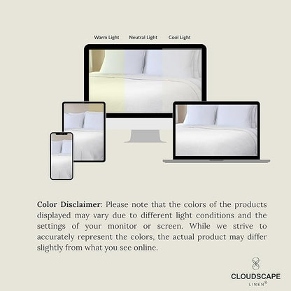 Cloud Scape Linen 100% Cotton Blanket Twin 68x92 White - Cozy Herringbone Weave, Fits Up to Twin XL Size Beds, Breathable Softness, All-Season Warmth, Winter Blanket, Bedding Gift Choice