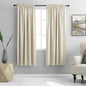 DONREN Cream Beige Room Darkening Curtains for Bedroom 42 x 63 Inch Length Thermal Insulated Rod Pocket Curtains,1 Pair