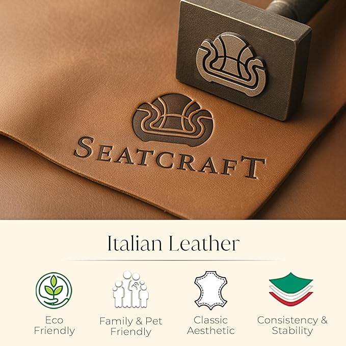 Seatcraft Diamante Zero-Gravity CoolZero Italian Leather Home Theater Seating, Power Headrest, Power Recline, Row of 4 Right Loveseat, Tawny