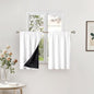 BGment Short Blackout Curtains for Small Window 30 Inch Long, White Thermal Insulated Kitchen Curtains Room Darkening Soundproof Rod Pocket Curtains for Bedroom Bathroom, 2 Panels, 42 Wide