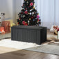 150 Gallon Resin Deck Box, Waterproof Outdoor Storage Box, Lockable for Patio Furniture, Garden Tools, Pool Accessories, UV-Resistant for All Weather Use, Black