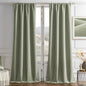 Joydeco Sage Green Velvet Curtains 90 Inches 2 Panels, Luxury Thermal Insulated Soft Green Curtains for Bedroom & Living Room, Room Darkening Velvet Drapes, Rod Pocket (52W x 90L)