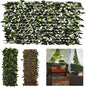 GLANT Expandable Fence Privacy Screen for Balcony Patio Outdoor,Decorative Faux Ivy Fencing Panel,Artificial Hedges (Single Sided Leaves) (1, Green-Verdant)