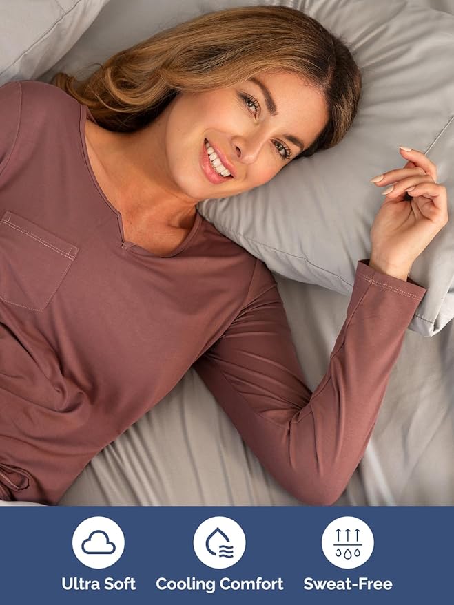 Extra Deep Split King Sheet Set - 7 Piece Breathable & Cooling Sheets - Hotel Luxury Bed Sheets Set - Easy Fit - Soft, Wrinkle Free & Comfy Sheets Set - Light Grey Sheet Set with Extra Deep Pockets