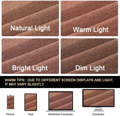 PrinceDeco Linen 100% Blackout Curtains 84 Inches Length 2 Panels Set Grommet Linen Textured Curtains for Bedroom Soundproof Window Treatment Drapes with White Liner, 42" Wide Per Panel, Washed Spice