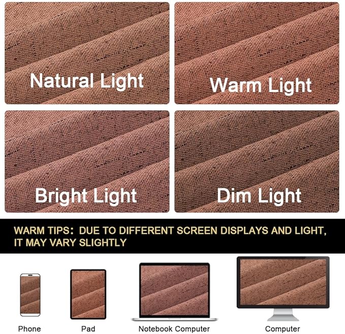 PrinceDeco Blackout Linen Drapes 108 Inches Long Extra Wide Patio Door Curtains for Sliding Glass Door Thermal Curtains Room Divider Drapes for Living Room/Bedroom,100 X L108 Inch,Washed Spice
