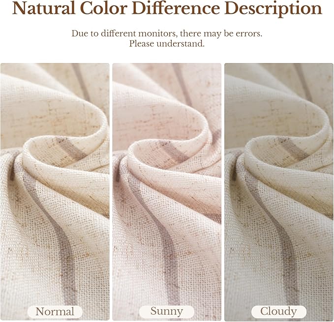 Plaid Pinch Pleated Curtains - Modern Luxury Linen Buffalo Blackout Drapes, Thermal Insulated Double Layer Window Panels for Living Room Bedroom, 120 Inches Long Brown 2 Panels Set