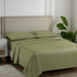 Carressa Linen Luxury Egyptian Cotton King Stripe Sheet Set - 600 Thread Count Extra Long Staple 4 PC Set, Herb Garden King Damask Sheets, Soft, Cooling Sateen Weave Sheets Upto 18 in Deep Pocket