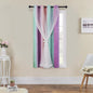 XiDi Kids Room Decor for Girls Bedroom, Pink Purple Green Curtains for Kids Rooms, Girls Room Curtains Windows Wall Drapes 42 Inchs Long 52 inches Wide 1 Panel