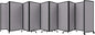Versare Room Divider 360 Portable Wall Partition | Folding Panels | Large Freestanding Divider | Locking Wheels | Temporary Room Separator