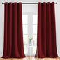 NICETOWN Blackout Burgundy Red Curtains 102 inches Long 2 Panels, Grommet Thermal Curtains Light Blinds Room Darkening Window Treatments for Bedroom, 2 Panels, W52 x L102